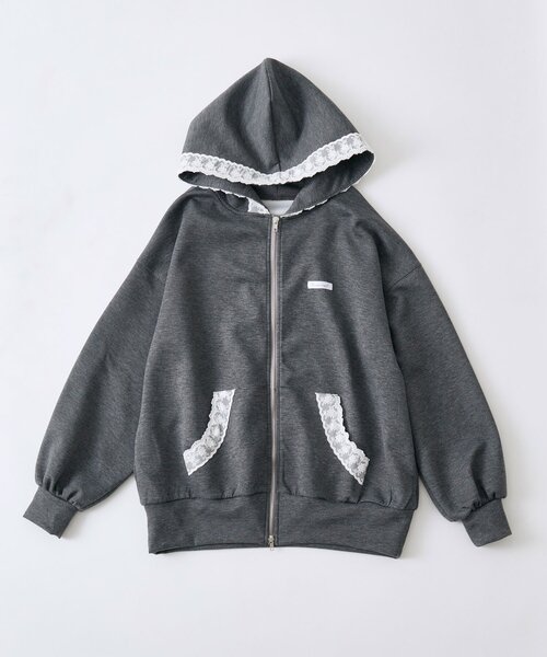 新品未使用ELECTRIC HOODIE撥水パーカー グレーSサイズ50%OFF 超撥水・メディアで話題】プルオーバーサイドファスナーパーカー