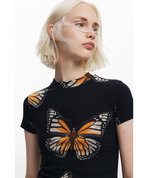 「Desigual」 半袖シャツ X-LARGE ブラック レディース