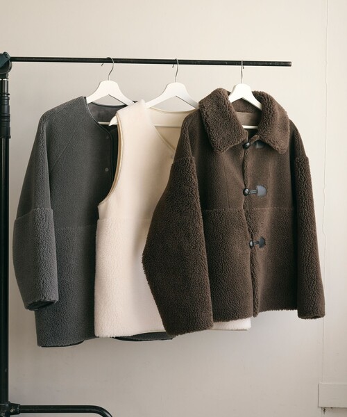 BEAUTY&YOUTH UNITED ARROWS フェイクムートンコート BEAUTY＆YOUTH UNITED ARROWS コート アウター 「WEB限定」ボア