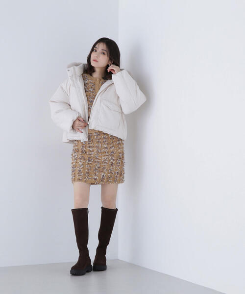 NATURAL BEAUTY BASIC ダウンコート ダウンジャケット フード