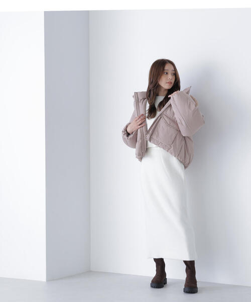 NATURAL BEAUTY BASIC ダウンコート ダウンジャケット フード