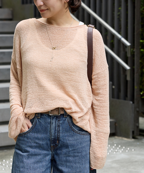 ジャーナルスタンダード　テープヤーンニット JOURNAL STANDARD ニット セーター テープヤーンルーズプル