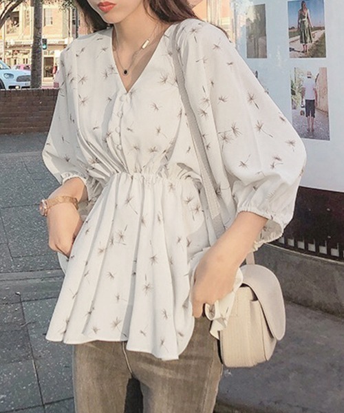 「Miniministore」 7分袖チュニック X-LARGE オフホワイト レディース_画像2