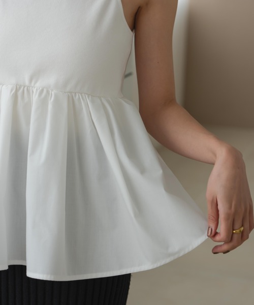 hinari（ヒナリ） キャミソール リブフリルキャミ : ZOZOTOWN Yahoo!店