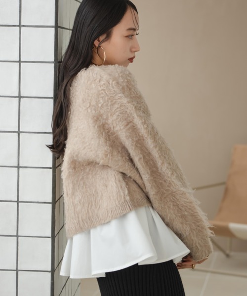 hinari ボンディングショートスウェット&リブフリルキャミ hinari ボンディングショートスウェット リブフリルキャミ セット