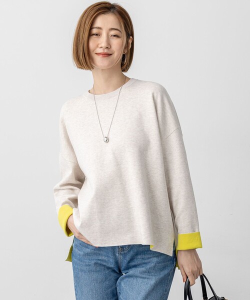 23区（ニジュウサンク） ニット セーター 「洗える」ダブルフェイス