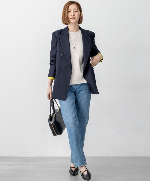 23区（ニジュウサンク） ニット セーター 「洗える」ダブルフェイス