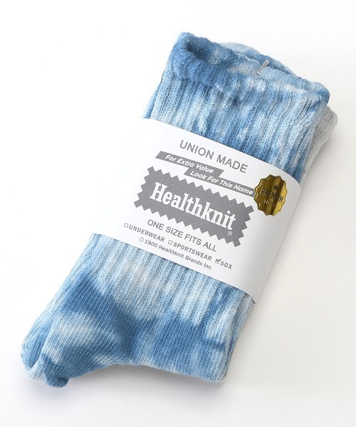 Healthknit（ヘルスニット） 靴下 タイダイ染めソックス2足セット