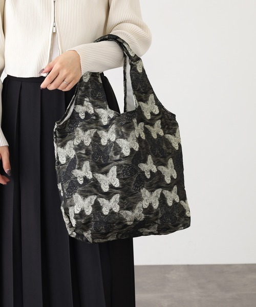 Crossi トートバッグ バタフライ柄トートバッグ レディース : ZOZOTOWN 