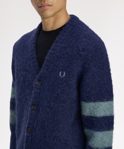 FRED PERRY（フレッドペリー） カーディガン Chunky Tipped Sleeve