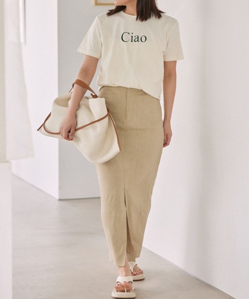 「BABYLONE」 タイトスカート 38inch ベージュ レディース_画像5