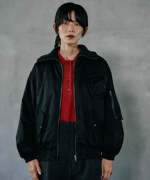 フーディーブルゾン黒りぃ様 SUPPLIER（サプライヤー） パーカー フーディー｜Fleur Leather Patch