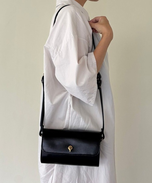 ショルダーバッグ バッグ 「TIDEWAY」MOSS ROLL FLAP BAG レディース