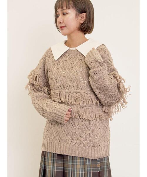 Samansa Mos2（サマンサモスモス） カーディガン 「Fluffy Wool Blend