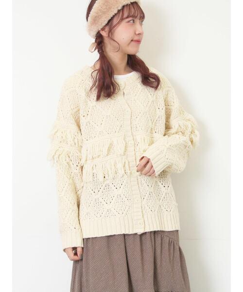 Samansa Mos2（サマンサモスモス） カーディガン 「Fluffy Wool Blend