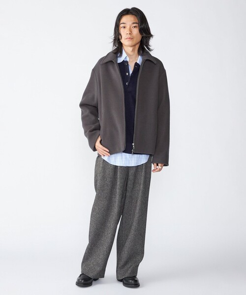 【新品】ships メルトン スタンドブルゾン ネイビーS 新品】ships メルトン スタンドブルゾン ネイビーS 新品】ships