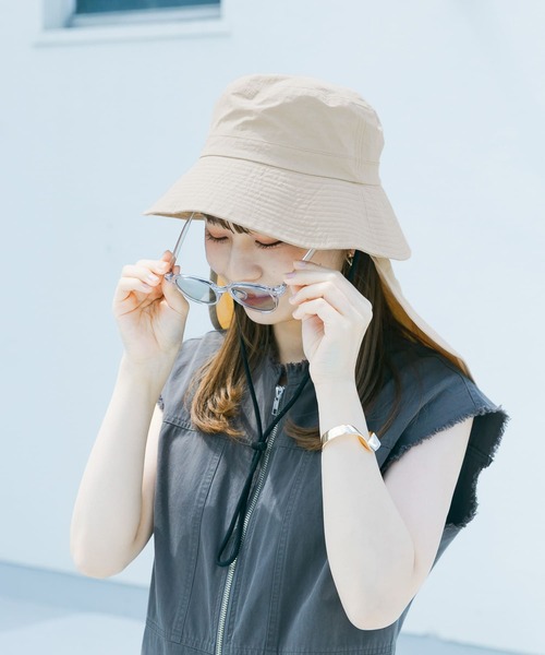 「SMELLY」 ハット - チャコールグレー レディース_画像9