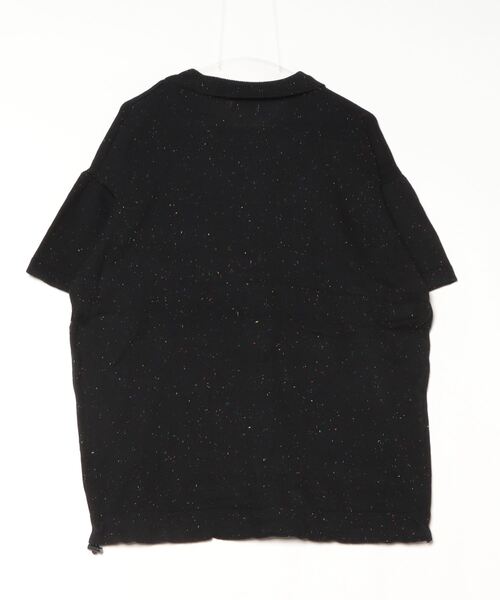 「BROKEN BASE」 半袖ニット MEDIUM ブラック メンズ_画像2