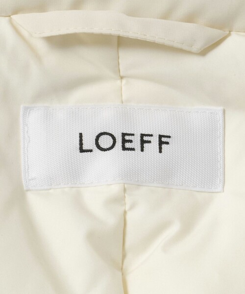 コート アウター 「LOEFF」タフタ スタンドカラー ダウンコート レディースの画像