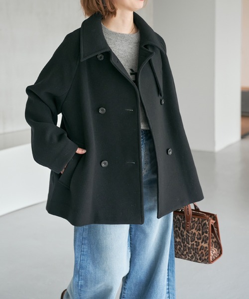 spick and span スタンドカラーショートコート　ベージュ36 今期 Spick＆Span（スピック アンド スパン） コート アウター 「追加」S160