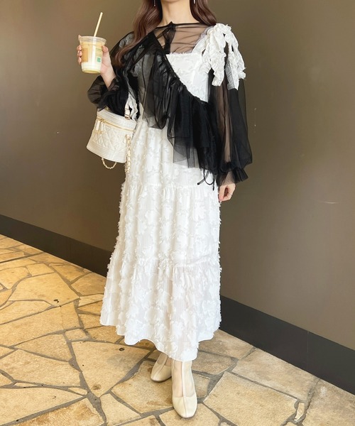 「apres jour」 キャミソールワンピース X-LARGE オフホワイト レディース_画像9