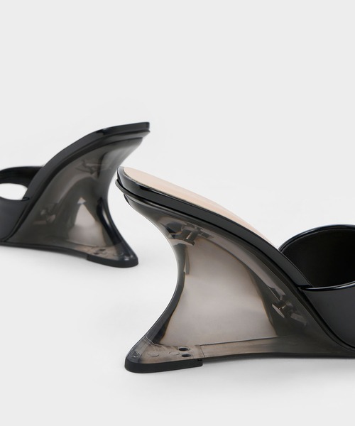 「CHARLES & KEITH」 ミュール 22.5cm ブラック系その他6 レディース_画像5