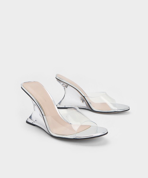 「CHARLES & KEITH」 ミュール 22.5cm ブラック系その他6 レディース_画像9