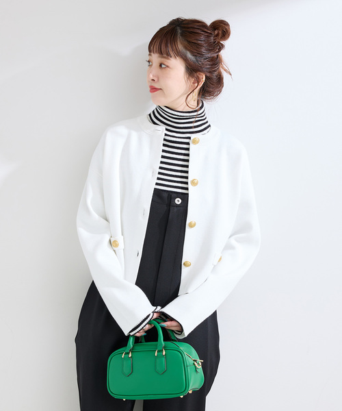 chesty♡小鳥カーディガン×グリーン 売り切り最終お値下げ！ B.C STOCK（ベーセーストック） カーディガン 手洗い可 / ミラノリブ