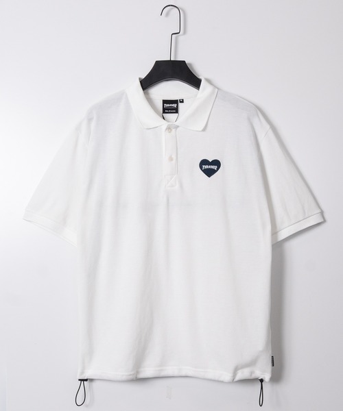 THRASHER（スラッシャー） ポロシャツ 半袖 「at」「THRASHER
