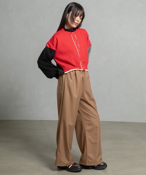 「MARECHAL TERRE」 イージーパンツ SMALL ブラウン レディース_画像8