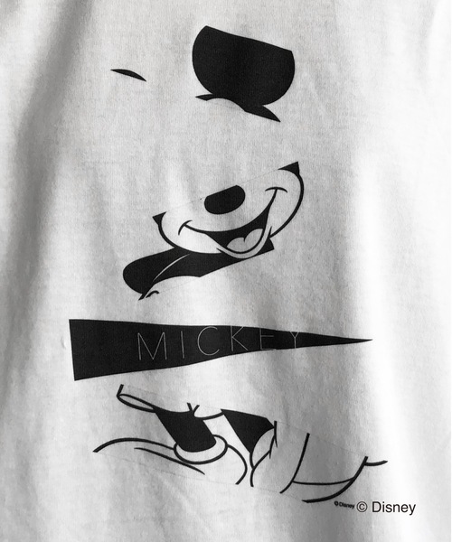 「MICKEY MOUSE」 半袖Tシャツ L ホワイト レディース_画像5