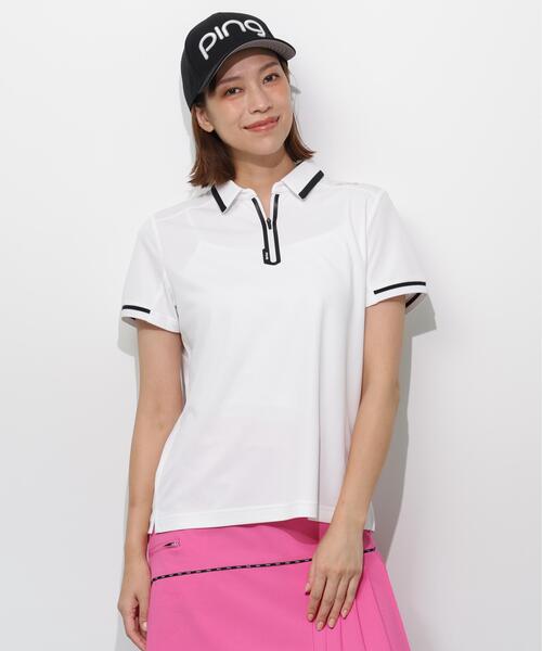 新品　PING ピン　セットアップ　ポロシャツ　半袖　スカート　ホワイト　S PING（ピン） ポロシャツ ポロ 「PING APPAREL」サンベール×クール