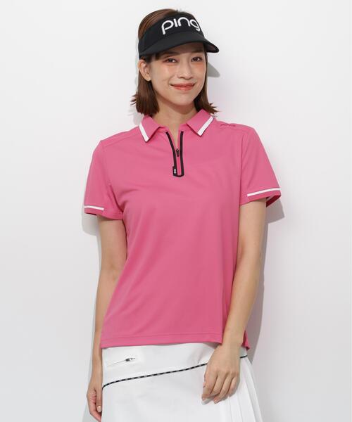 BRIEFING ピンク ポロシャツ 半袖 Lサイズ 新品未使用品 PING（ピン） ポロシャツ ポロ 「PING APPAREL」サンベール×クール