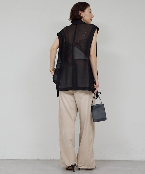 【極美品】COLLAGE GALLARDAGALANTE メッシュジレ　ベスト GALLARDAGALANTE（ガリャルダガランテ） ベスト ジレ メッシュダブル