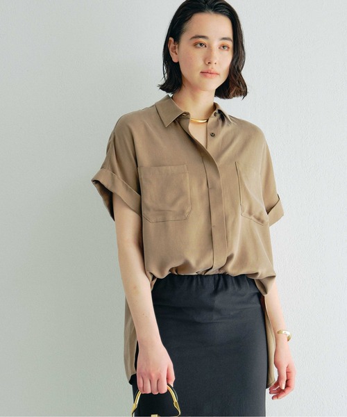 「GALLARDAGALANTE」 半袖シャツ FREE モカ レディース_画像5
