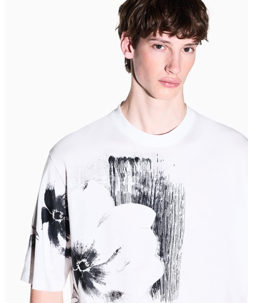 ARMANI EXCHANGE tシャツ 「A|X アルマーニ エクスチェンジ」フラワー