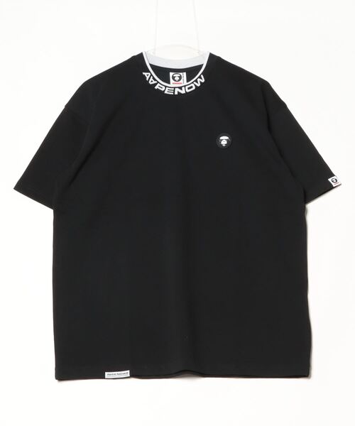 「AAPE BY A BATHING APE」 半袖Tシャツ LARGE ブラック メンズ_画像2