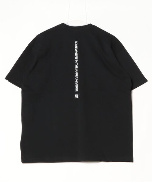 「AAPE BY A BATHING APE」 半袖Tシャツ LARGE ブラック メンズ_画像3
