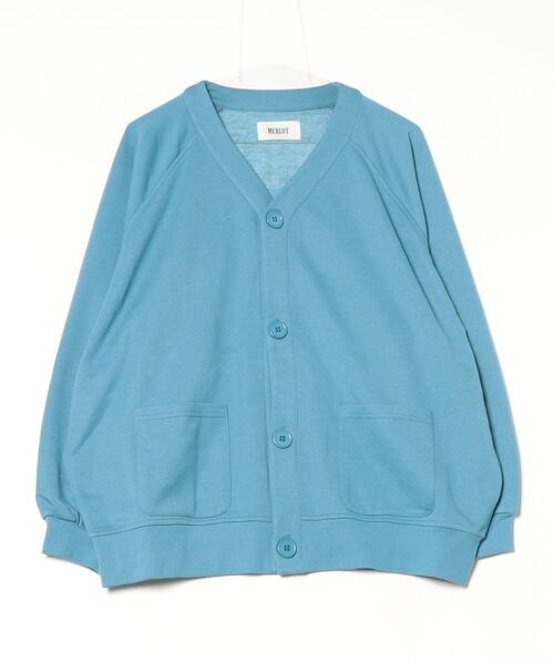 「MERLOT」 カーディガン MEDIUM ブルー レディース_画像2