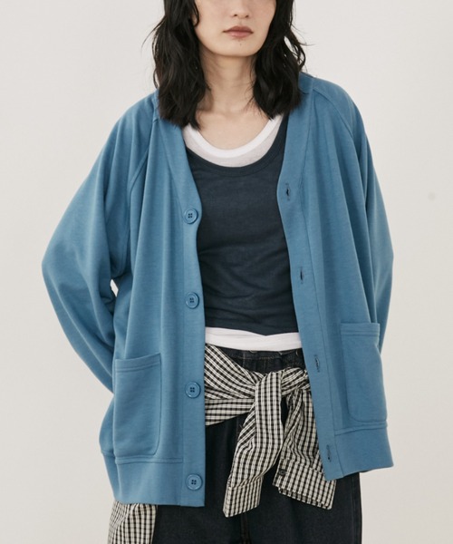 「MERLOT」 カーディガン MEDIUM ブルー レディース_画像9