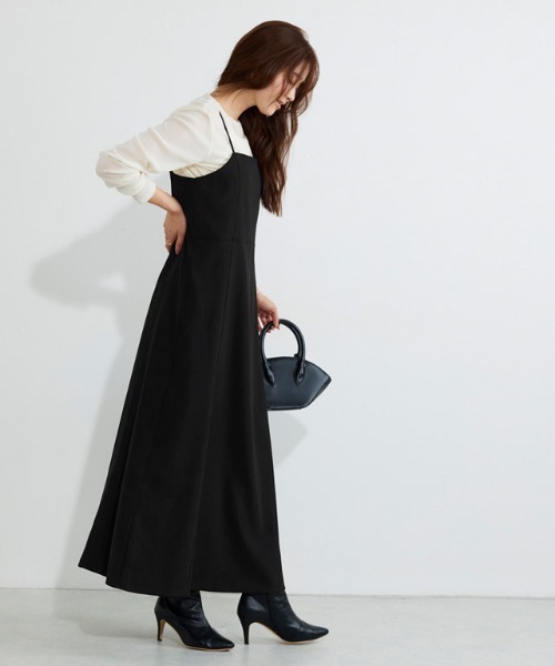 「Pierrot」 キャミソールワンピース M ブラック レディース_画像5
