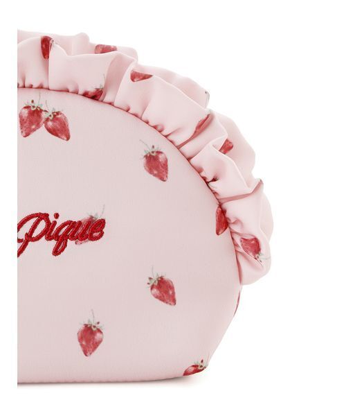 gelato pique（ジェラートピケ） ポーチ ストロベリー総柄ポーチ