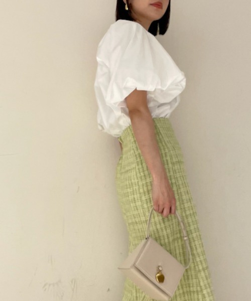 「Mila Owen」 半袖ブラウス 0 ベージュ レディース_画像6
