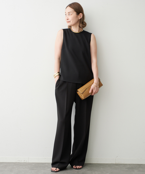 未使用タグ付き　ドゥーズィエムクラス　ジョーゼットパンツ Deuxieme Classe（ドゥーズィエムクラス） スラックス パンツ *トリア