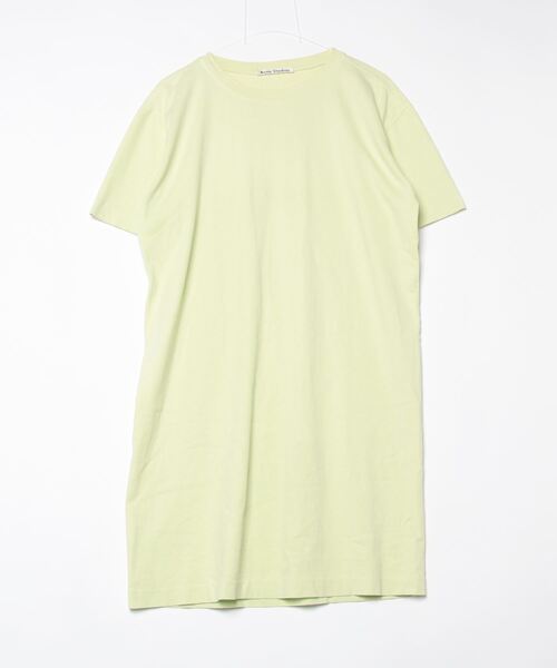 Acne Studios Tシャツ ワンピース Acne Studios（アクネ ストゥディオズ） Tシャツワンピース S グリーン