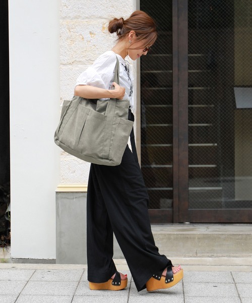 Fashion Letter トートバッグ キャンバストートバッグ マザーズ