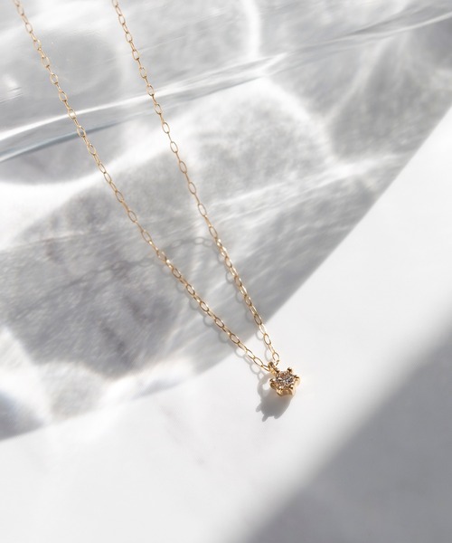ESTELLE ネックレス K18 イエローゴールド ダイヤモンド (0.06ct