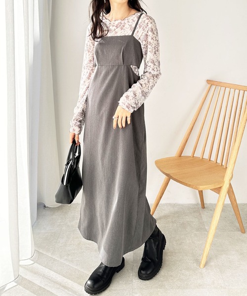 GeeRA（ジーラ） tシャツ 前後2WAY花柄シアートップス レディース