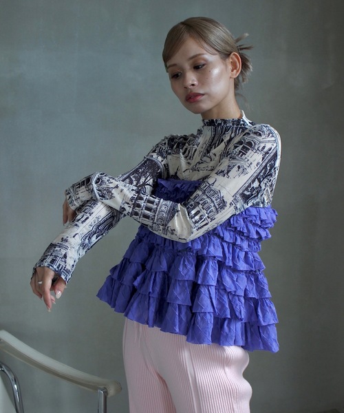 SANSeLF トップス モノトーンデザイントップス「SANSeLF」sanw22a055 