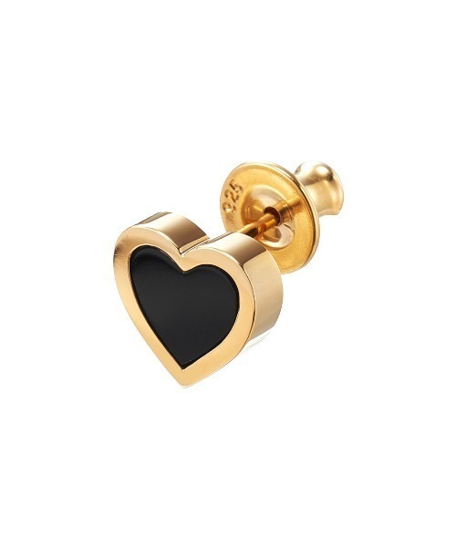 JUSTIN DAVIS ピアス BLACK HEART” Earring レディース メンズ